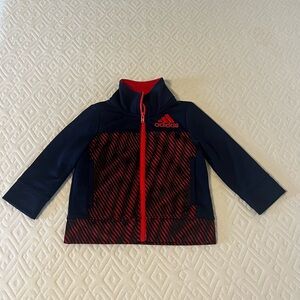 Adidas Kids Navy Red Zip Up Jacket Size 12M